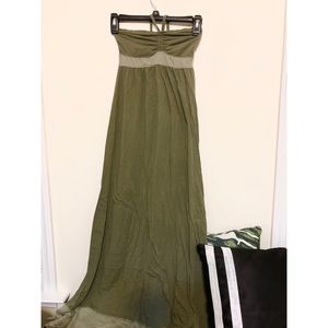 Hollister Army Green Maxi Dress (XS) - Worn Twice